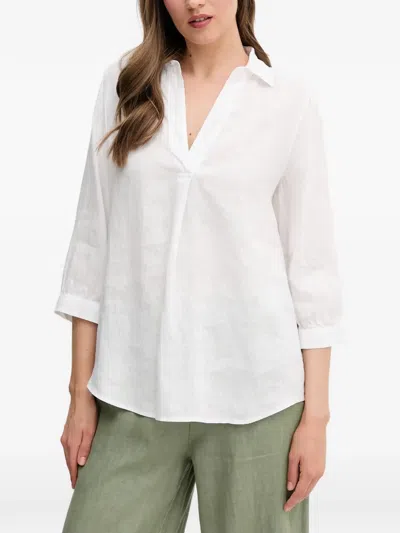 Ouí V-neck Shirt In White
