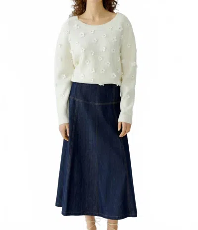 Ouí Women's A-line Skirt In Raw Denim In Blue