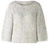 Ouí Women's Pullover Sweater In Light Grey Blue In Multi