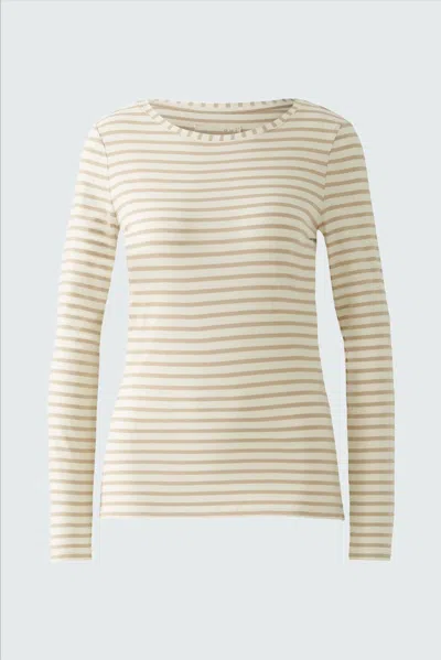 Ouí Women's Sumiko Long-sleeve Shirt In Off White Camel In Neutral
