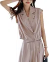 Ounixue 2pc Blouse & Pant Set In Neutral