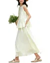 Ounixue 2pc Blouse & Skirt Set In White