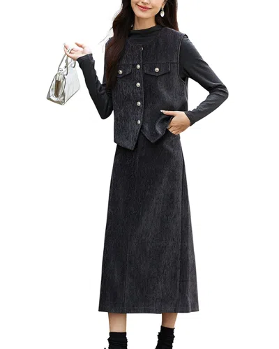 Ounixue 3pc Vest In Black