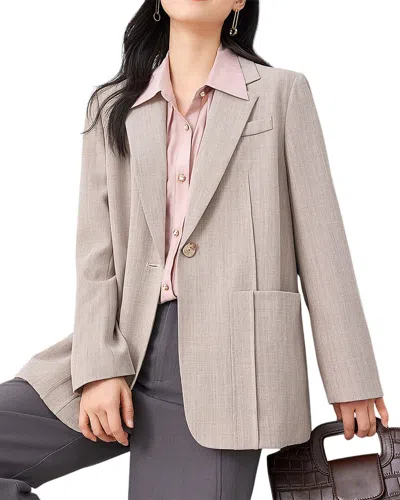 Ounixue Blazer In Brown