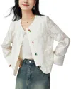 Ounixue Blazer In White