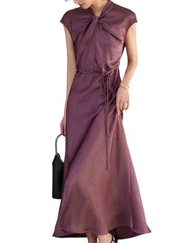 Ounixue Maxi Dress In Burgundy