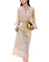 Ounixue Maxi Dress In Neutral