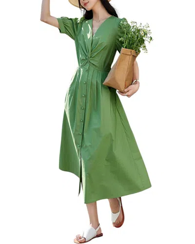 Ounixue Midi Dress In Green