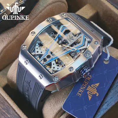 Pre-owned Oupinke Original  Swiss Luxury Sapphire Mirror Tide Limited Edition Men's Watch