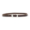 Our Legacy Brown Cow Leather 2 Cm Belt In Brown