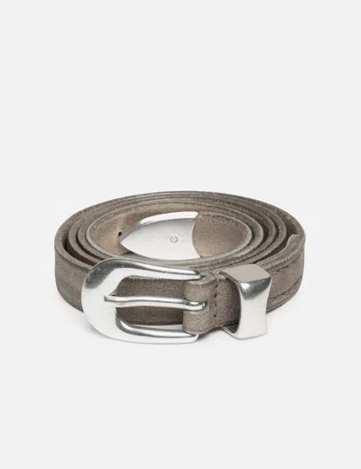 Our Legacy Mini Leather Belt In Neutral