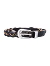 Our Legacy Adjustable Braided Belt 2 Cm In Black