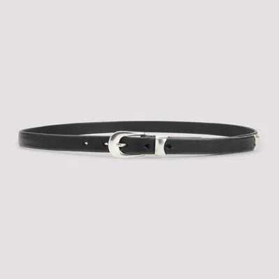 Our Legacy 2 Cm Leather Belt For Men In Black