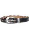OUR LEGACY 2 CMQ BRAIDED BELT MEN BLACK IN LEATHER