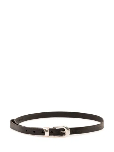 Our Legacy 2cm Belt In Black Leather