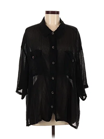 Pre-owned Our Legacy 3/4 Sleeve Button Down Shirt In Black
