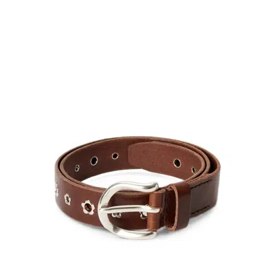 Our Legacy 3.5 Cm Flower Belt In Brown