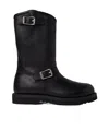 Our Legacy Leather Boots With Double Buckle