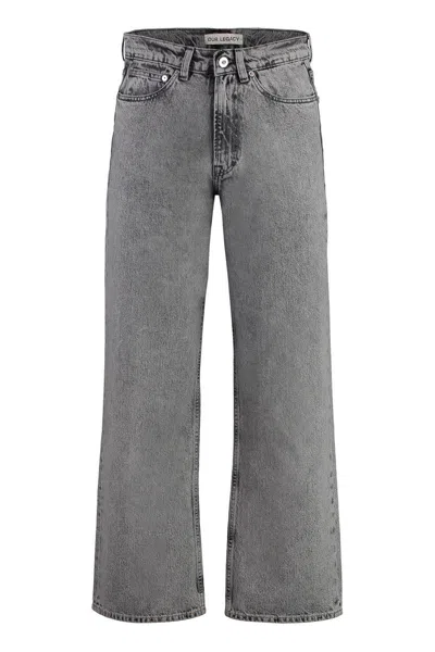Our Legacy 5-pocket Straight-leg Jeans In Grey