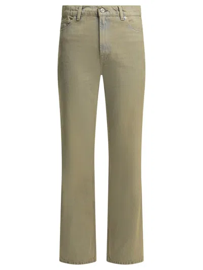Our Legacy 70s Cut Grey Cotton Polyester Straight Leg Jeans In Neutral