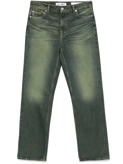 Our Legacy 70s Cut Straight-leg Indigo-dyed Jeans In Blue