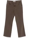 Our Legacy Straight-leg Faded Jeans In Brown