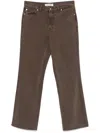 Our Legacy Straight-leg Faded Jeans In Brown