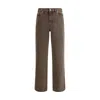 Our Legacy Straight-leg Faded Jeans In Brown