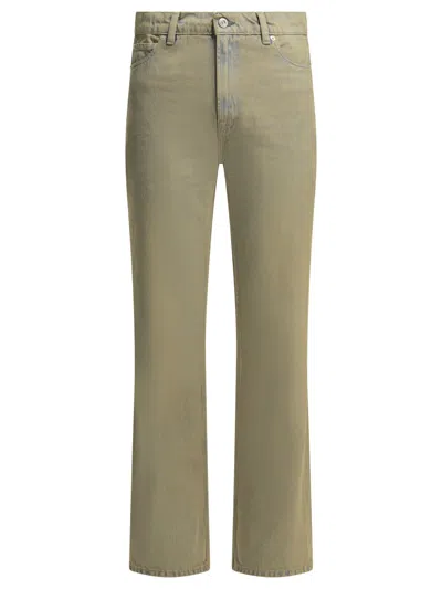 Our Legacy "70s Cut" Straight Leg Jeans In Green
