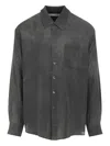 Our Legacy Button-down Long Sleeve Shirt Featuring Pocket In Gray