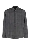 Our Legacy Check Pattern Button-down Shirt With Chest Pocket In Grey
