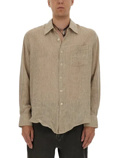 Our Legacy Above Shirt Sparse Crepe Weave In Brown
