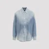 Our Legacy Long Sleeve Button-down Shirt Featuring Pocket In Blue
