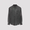 Our Legacy Button-down Long Sleeve Shirt Featuring Pocket In Gray