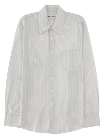 Our Legacy Heritage Mini Stripe Shirt In White