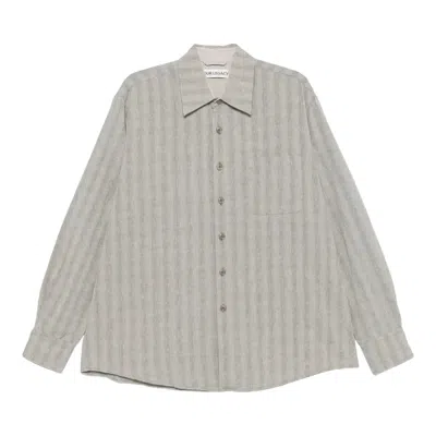 Pre-owned Our Legacy Above Shirt 'sage Trail Check Dryline Weave' | Multi-color | Men's Size 46