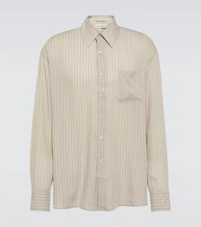 Our Legacy Above Striped Shirt In Beige