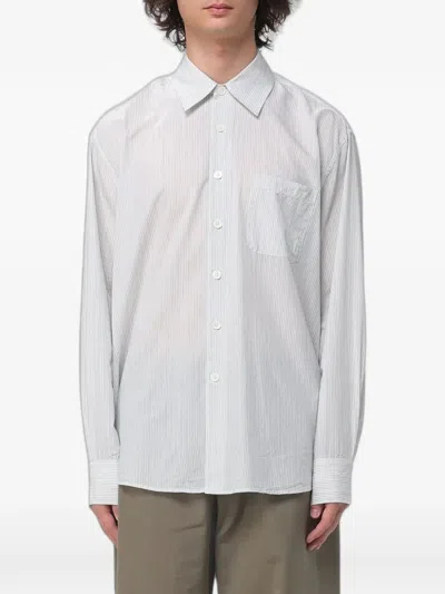 Our Legacy Above Shirt Index Stripe Coolthread Cloth In Panna