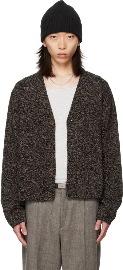 OUR LEGACY BLACK & BEIGE ACADEMY CARDIGAN