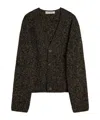 Our Legacy Brown Textured Wool Cardigan In Gray