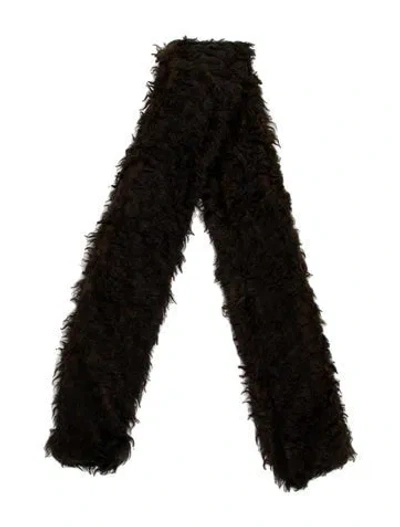 Pre-owned Our Legacy Acrylic Scarf W/ Tags In Brown
