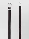 Our Legacy Adjustable Belt With Metal Buckle And Holes In Black