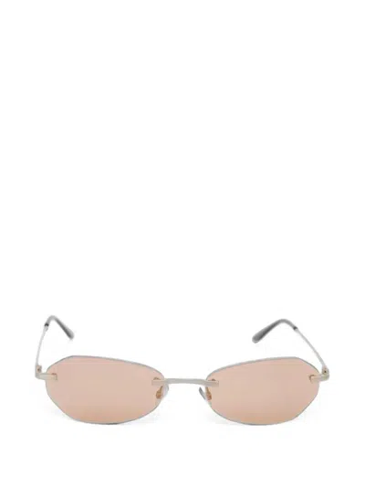Our Legacy Adorable Geometric-frame Sunglasses In Silver