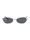 Our Legacy Stylish Rimless Sunglasses With Adjustable Nose Pads In Blue