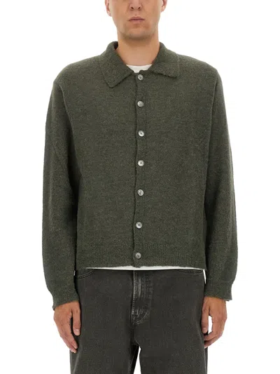 Our Legacy Alapaca Cardigan In Green