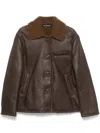 Our Legacy Brown Alaska Leather Jacket In Brown