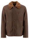 Our Legacy Brown Alaska Shearling Jacket In Brown