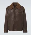 Our Legacy Brown Alaska Shearling Jacket In Brown