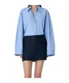 Our Legacy Aline Long-sleeved Shirt In Blue