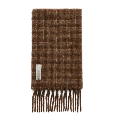 OUR LEGACY ALPACA-BLEND DORF CHECK ESTATE SCARF